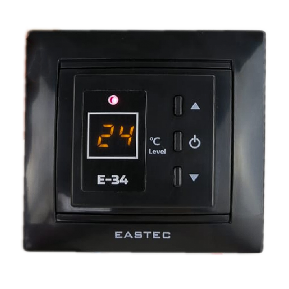 Терморегулятор для теплого пола Еastec E-34 программируемый черный